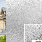 Glass Window Film Window Privacy Film Frosted Window Vinyl 3D Decorative Window Decals Non Adhesive Bathroom Living Room