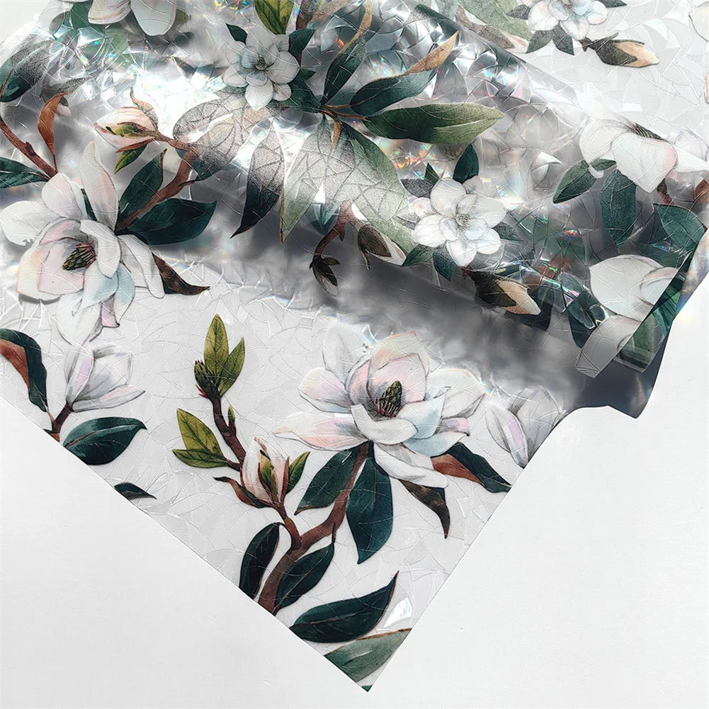 Window Film, Non-Adhesive Static Cling Window Film, Stained Glass Window Decals, Window Stickers for Home Office