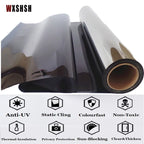 Window Privacy Film One Way Daytime Privacy Static Cling Sun Blocking Anti UV Reflective Window  for Home and OfficeBlack Silver