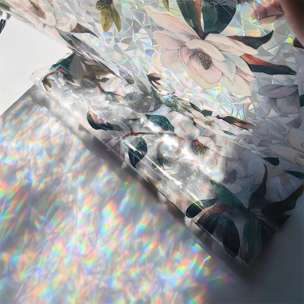 Window Film, Non-Adhesive Static Cling Window Film, Stained Glass Window Decals, Window Stickers for Home Office