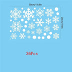 20X30CM Glass Window Snowflake Stickers - Christmas Decor for Home Room, New Year Gift, Navidad & Holiday Supplies