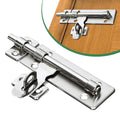 4 Inch Hardware Door Lock Stainless Steel Barrel Bolt Latch Padlock Clasp Set Brushed For Locking Door Window Drawer Cupboard
