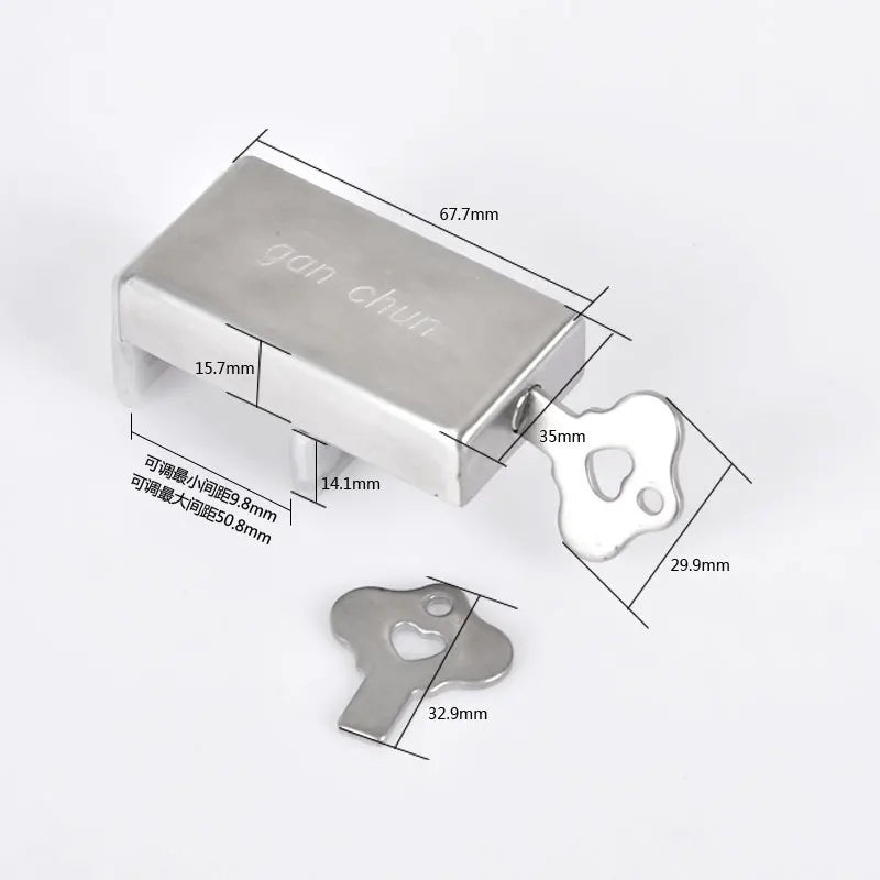 Practical Sliding Doors and Windows Lock window safe lock steel pan child safety lock Anti-theft Sliding Sash Stopper