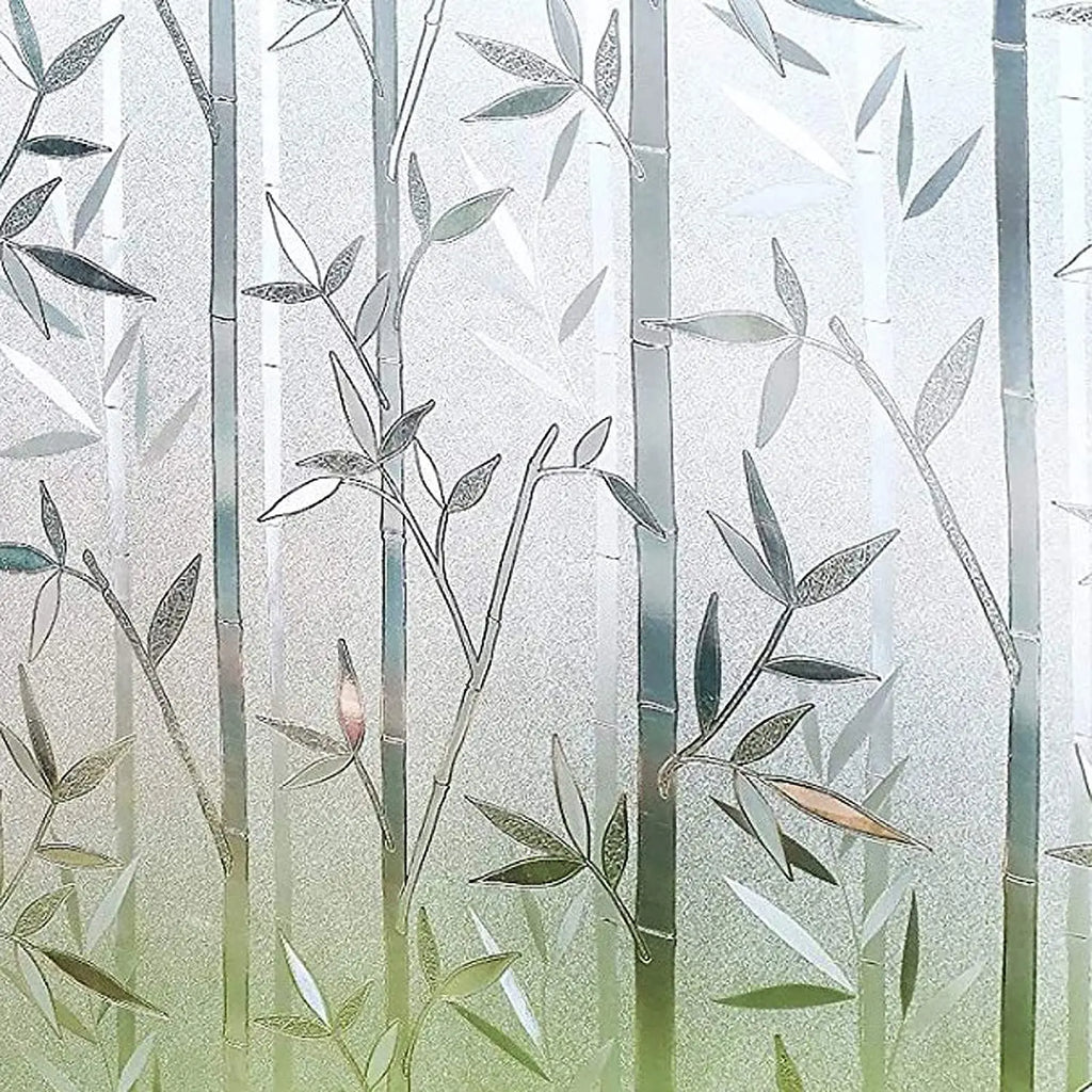 Wide 75/90 Cm Frosted Window Privacy Film, Non-Adhesive Window Glass Films, Heat Control Static Cling Removable Window Stickers