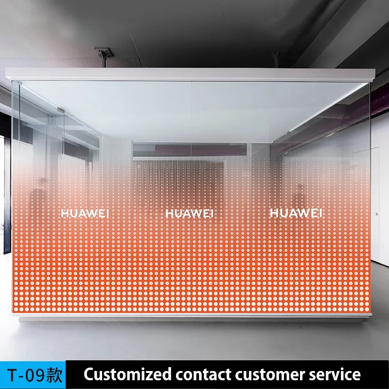 AIMOR Sticker Self-adhesive Customized Printing LOGO Decoration Office Use Translucency Semi-privacy Gradient Window Glass Film