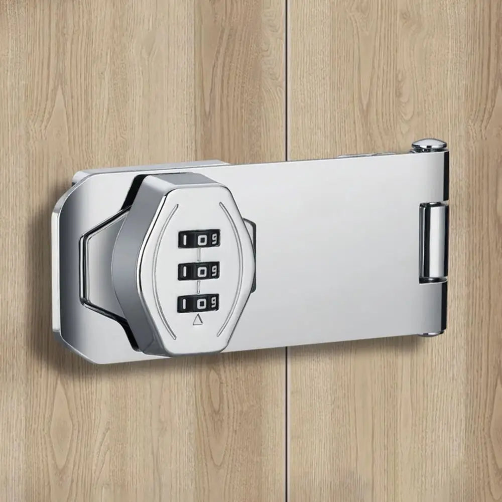 New Zinc Alloy Cabinet Password Locks Anti-Theft Security Combination Coded Lock 3 Digit Coded Keyless Window Stoppers Home