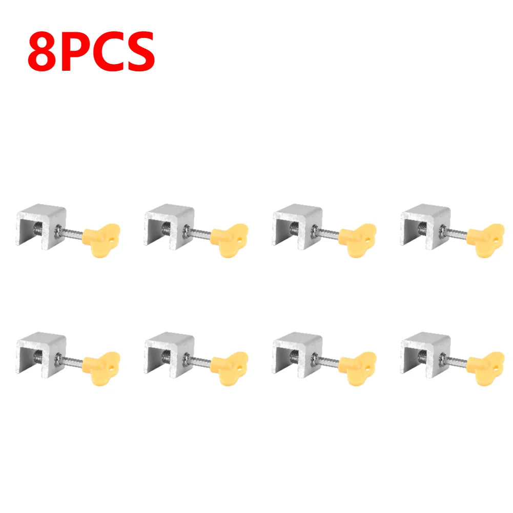 1-10pcs Adjustable Window Lock Stopper Security Anti-theft Lock with Key Portable Sliding Sash Stopper For Baby Kids Child