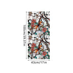 Sun Catcher Static Glass Stickers Non-Adhesive Window Sticker Decorative Privacy Flower Decal Painted Glass Rainbow Film Decors