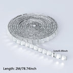 2M DIY White Self-adhesive Mosaic Three-dimensional Glass Drill Sticker Single Particle 1CM For Door and Window Renovation