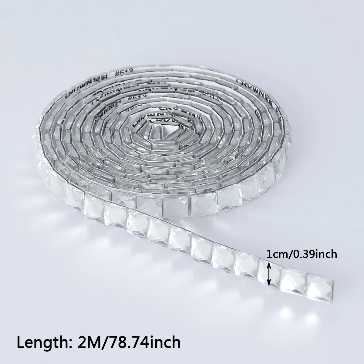 2M DIY White Self-adhesive Mosaic Three-dimensional Glass Drill Sticker Single Particle 1CM For Door and Window Renovation