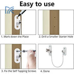 4pcs Children's Safety Window Door Lock Protection Limiter for Windows Lockers Child Safety