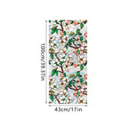 Sun Catcher Static Glass Stickers Non-Adhesive Window Sticker Decorative Privacy Flower Decal Painted Glass Rainbow Film Decors