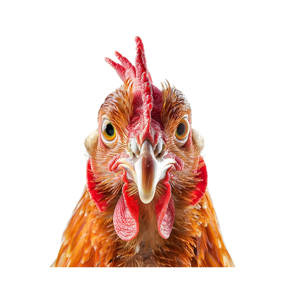 1PC Creative Stickers Funny Chicken HeadsCartoon Animals Window Stickers Glass Stickers Decorative Wall Stickers