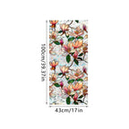 Sun Catcher Static Glass Stickers Non-Adhesive Window Sticker Decorative Privacy Flower Decal Painted Glass Rainbow Film Decors