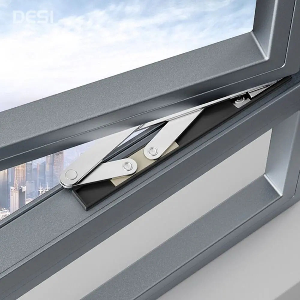 5PCS Stainless Steel Wind Support Limit Plate Window Lock Non Punching Window Limiter Limit Lock Portable