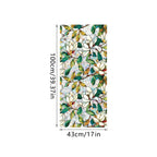 Sun Catcher Static Glass Stickers Non-Adhesive Window Sticker Decorative Privacy Flower Decal Painted Glass Rainbow Film Decors