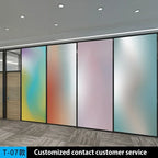 AIMOR Sticker Self-adhesive Customized Printing LOGO Decoration Office Use Translucency Semi-privacy Gradient Window Glass Film