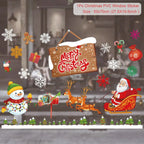 Christmas Window Stickers Christmas Wall Sticker Room Wall Decals Merry Christmas Decors 2024 For Home New Year Stickers 2025
