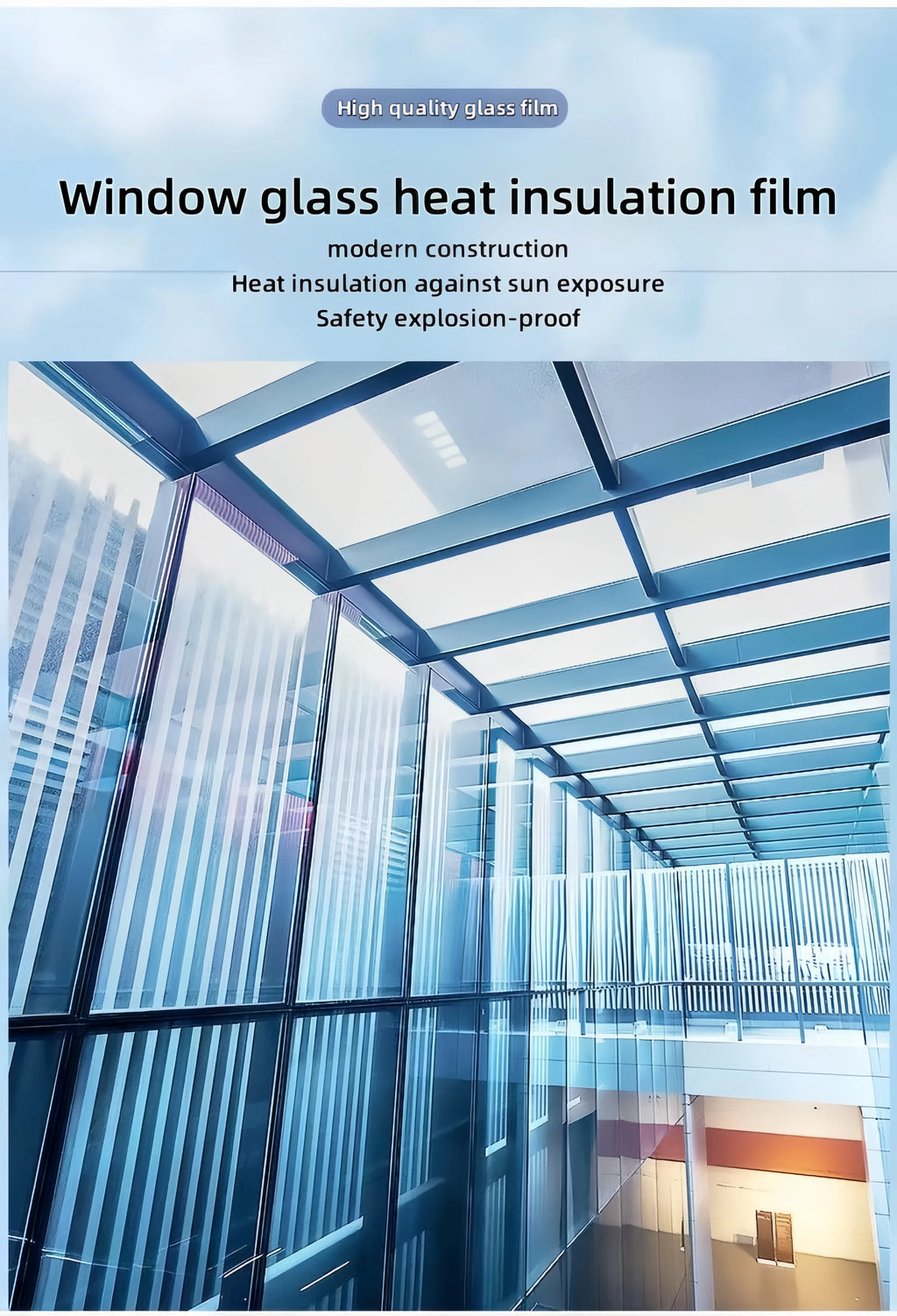 One-Way Perspective Glass Window Sticker Insulating Window Film Window Privacy Film Isolation 99% Uv Mirror Reflection