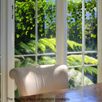 Green Fresh Vine Leaf PVC Night Light Sticker Double Sided Window Glass home wall Decoration sticker Electrostatic Cling DJ3082