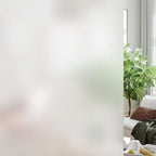 Frosted Window Privacy Film Heat Control UV Blocking, Static Cling Non-Adhesive Reusable Door coverings for Bathroom Home Office