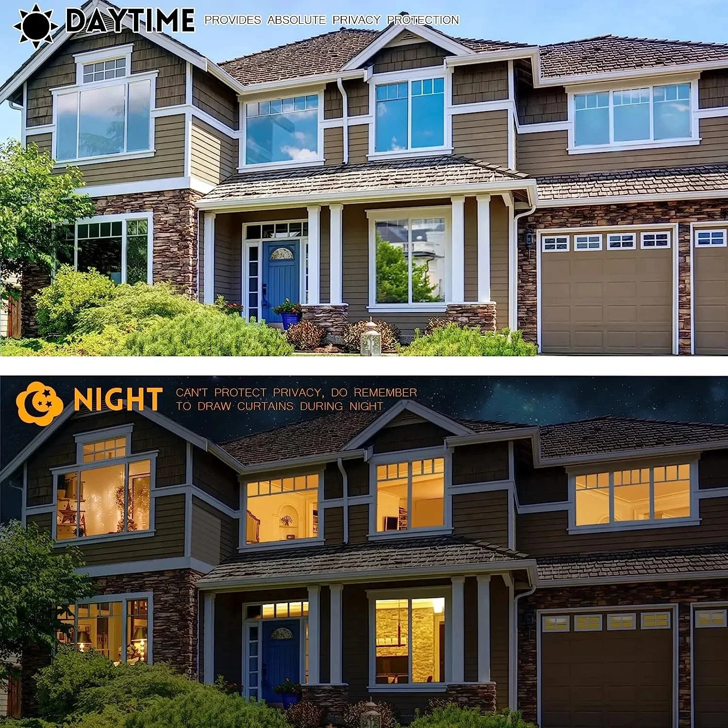 House Anti Look Window Privacy Film Adhesive Vinyl Mirror Foil One Way Car Glass Screen Tint Stickers Rolls UV Protection Tools