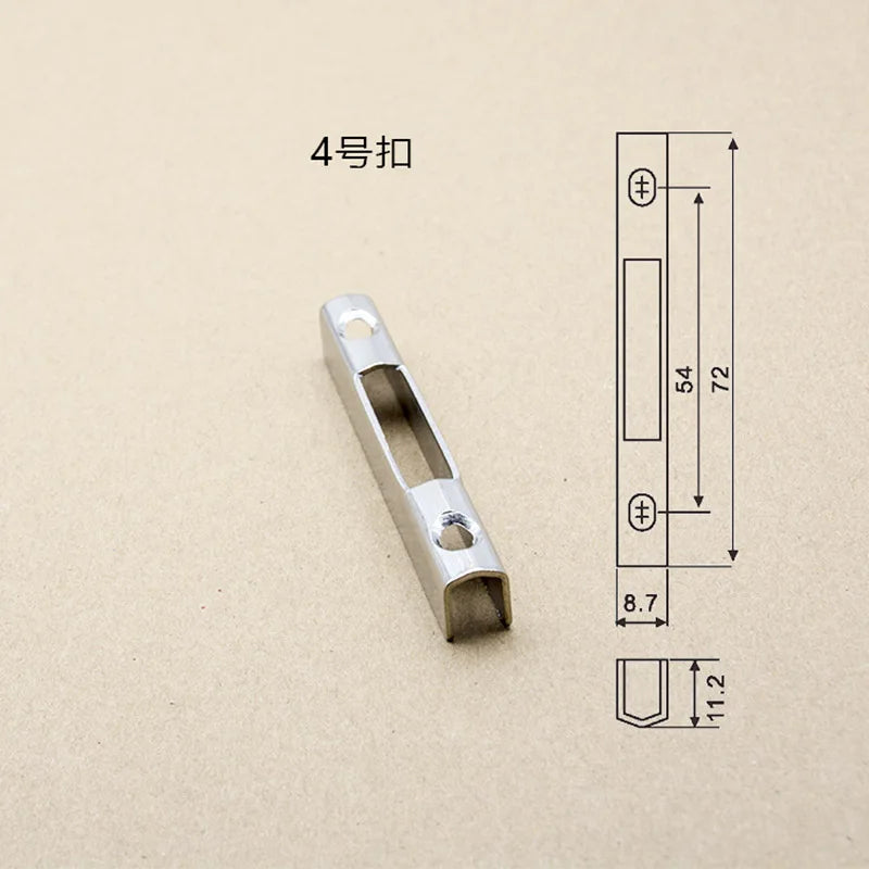 Aluminum Alloy Sliding Door And Window Hardware Bar Hook Lock Movable Door Lock Patrs Seat Lock Plate