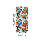 Sun Catcher Static Glass Stickers Non-Adhesive Window Sticker Decorative Privacy Flower Decal Painted Glass Rainbow Film Decors