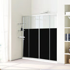 76/90cm Blackout Window Film Privacy: 100% Total Light Blocking Self-Adhesive Black Window Film for Glass Window for Baby Nurser