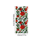 Sun Catcher Static Glass Stickers Non-Adhesive Window Sticker Decorative Privacy Flower Decal Painted Glass Rainbow Film Decors