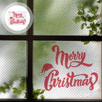 Merry Christmas Wall Stickers Showcase Window Festival Decals Santa Murals New Year Christmas Decorations for Home 20x27cm  ﻿