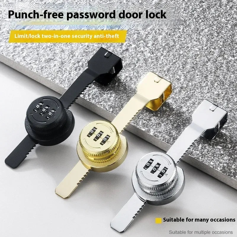 ZEXEF Glass Cabinet Password Lock Glass Sliding Door Lock Storage Display Cabinet Window Double Open Combination Lock Hardware