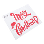 Merry Christmas Wall Stickers Showcase Window Festival Decals Santa Murals New Year Christmas Decorations for Home 20x27cm  ﻿