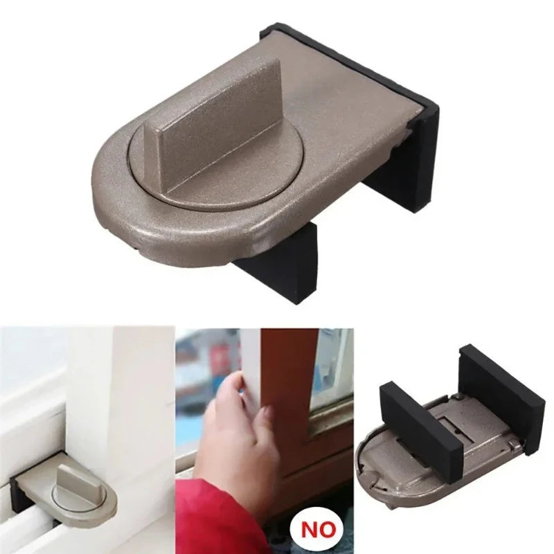 Horizontal Sliding Window Lock | Child Safety Anti-Theft for Vinyl/Aluminum | Adjustable Easy Install