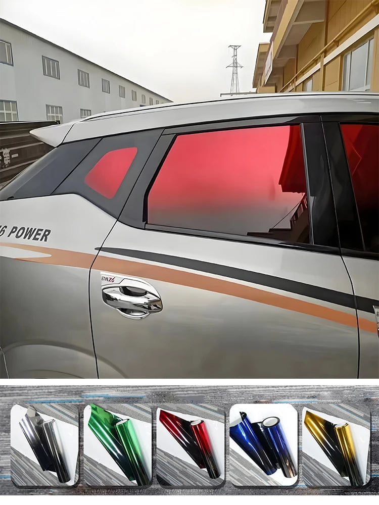 Gradient Solar Window Tint Film Color Changing Film Car Sun Shade Front Windshield Sunshade Protector Heat Insulation  Universal