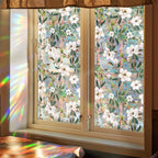 Window Film, Non-Adhesive Static Cling Window Film, Stained Glass Window Decals, Window Stickers for Home Office