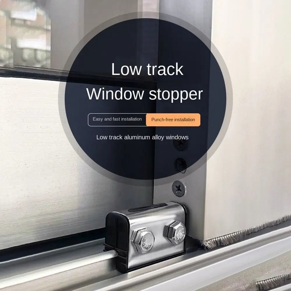 Sliding Window Security Lock Anti-Theft Lock Buckle Window Limiter Child Protection Safety Lock Durable Practical Window Stopper