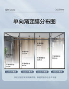 AIMOR Decoration Foil Sticker Self-adhesive Office Use Translucency Semi-privacy White Dot One-way Gradient Window Film Glass