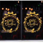 Glitter Effect Snowflake Electrostatic Wall Sticker Christmas Kids Room Decor Glass Window Home Decoration New Year Wallpaper