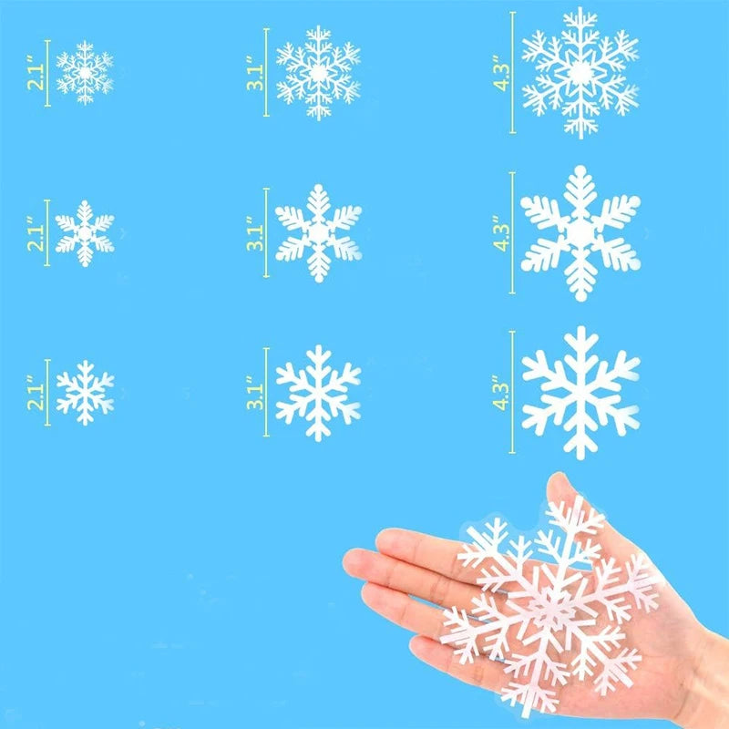 20X30CM Glass Window Snowflake Stickers - Christmas Decor for Home Room, New Year Gift, Navidad & Holiday Supplies