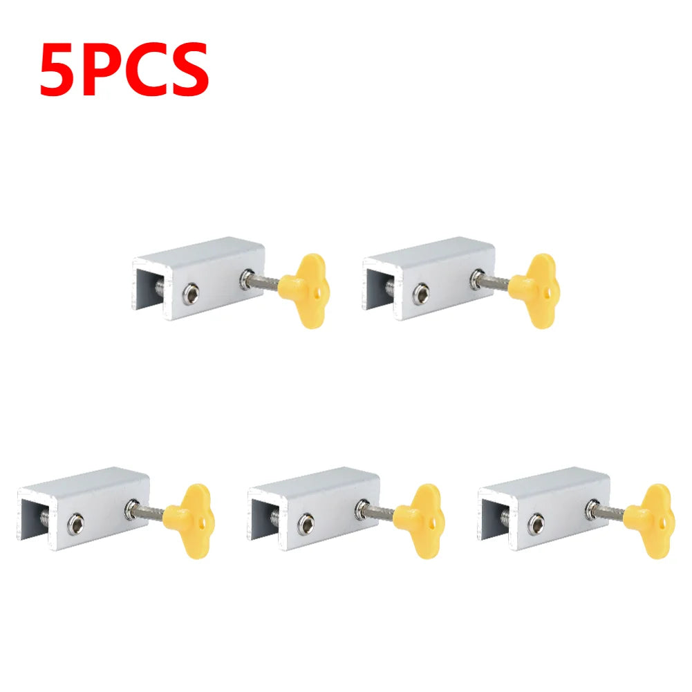 1-10pcs Adjustable Window Lock Stopper Security Anti-theft Lock with Key Portable Sliding Sash Stopper For Baby Kids Child