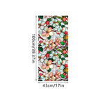 Sun Catcher Static Glass Stickers Non-Adhesive Window Sticker Decorative Privacy Flower Decal Painted Glass Rainbow Film Decors