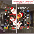 Christmas Window Stickers Christmas Wall Sticker Kids Room Wall Decals Merry Christmas Decorations For Home New Year Stickers
