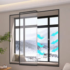 TYMF Winter Window film,Windproof Heat-insulating film,Transparent Plastic film Black edge Easy To Install and Disassemble type