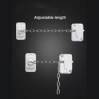 Adjustable Window Safety Lock - No-Drill/Drill Installation, Secure Sliding & Casement Windows with Screws and Adhesive Included