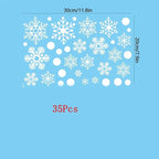 20X30CM Glass Window Snowflake Stickers - Christmas Decor for Home Room, New Year Gift, Navidad & Holiday Supplies
