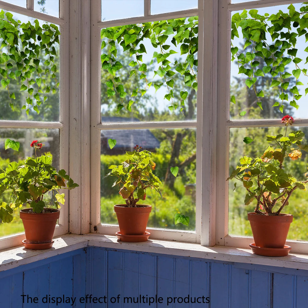 Green Fresh Vine Leaf PVC Night Light Sticker Double Sided Window Glass home wall Decoration sticker Electrostatic Cling DJ3082