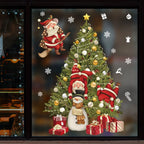 Christmas Window Stickers Christmas Wall Sticker Room Wall Decals Merry Christmas Decors 2024 For Home New Year Stickers 2025