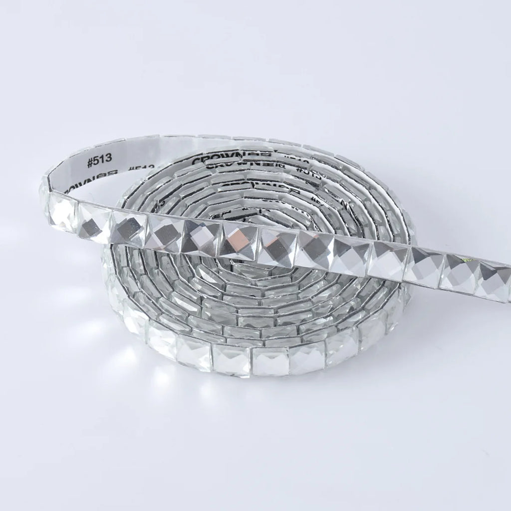 2M DIY White Self-adhesive Mosaic Three-dimensional Glass Drill Sticker Single Particle 1CM For Door and Window Renovation