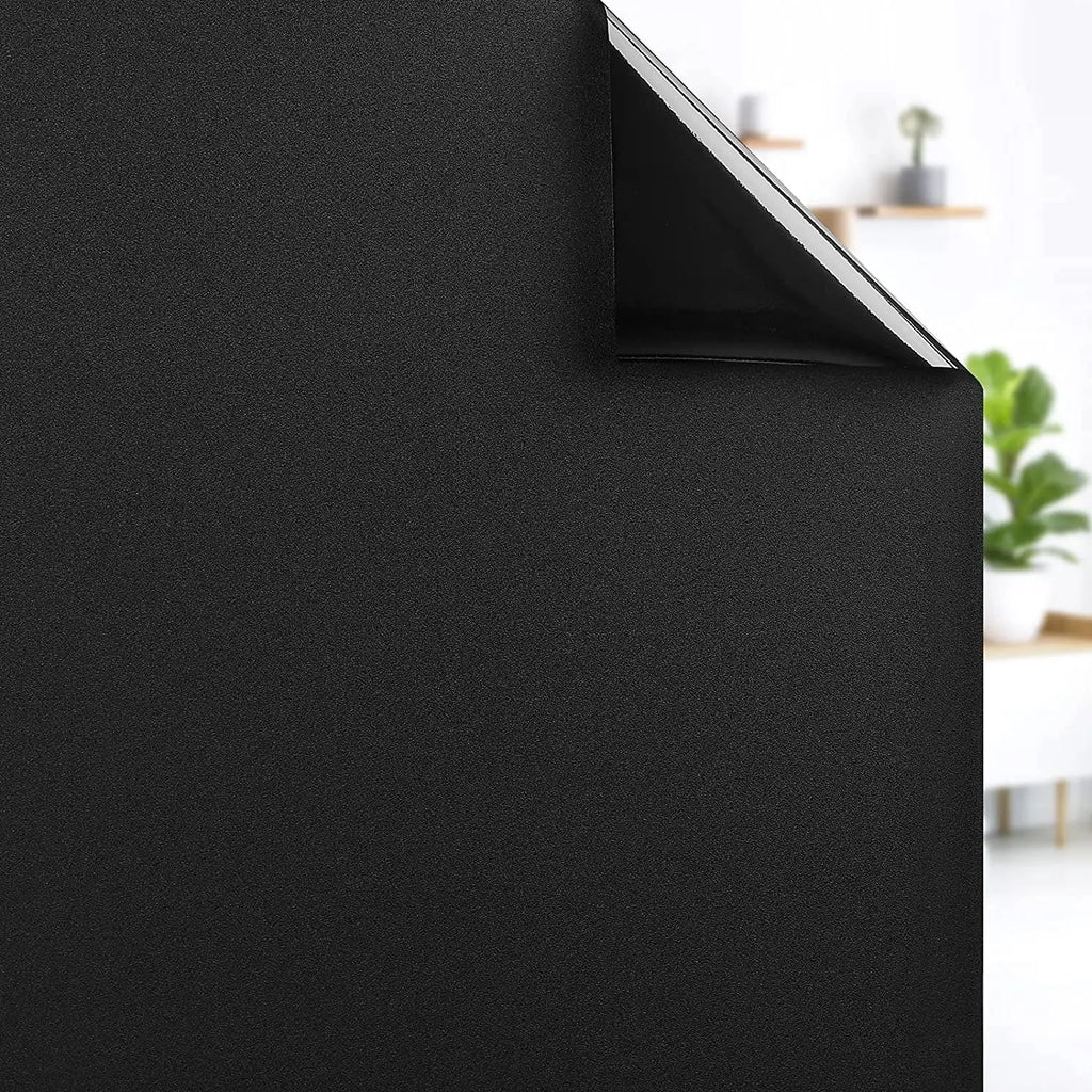 Wide 75/90 Cm Frosted Window Privacy Film, Non-Adhesive Window Glass Films, Heat Control Static Cling Removable Window Stickers